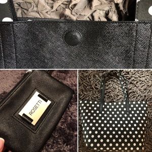 Rosetti Reversible Tote with matching coin pouch